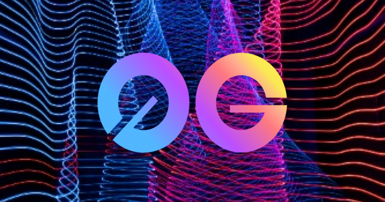 Logo de 0G Labs, infrastructure blockchain modulaire pour l'IA décentralisée