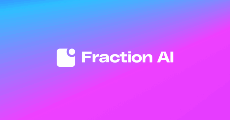 Logo de Fraction AI, plateforme d'agents IA décentralisés.