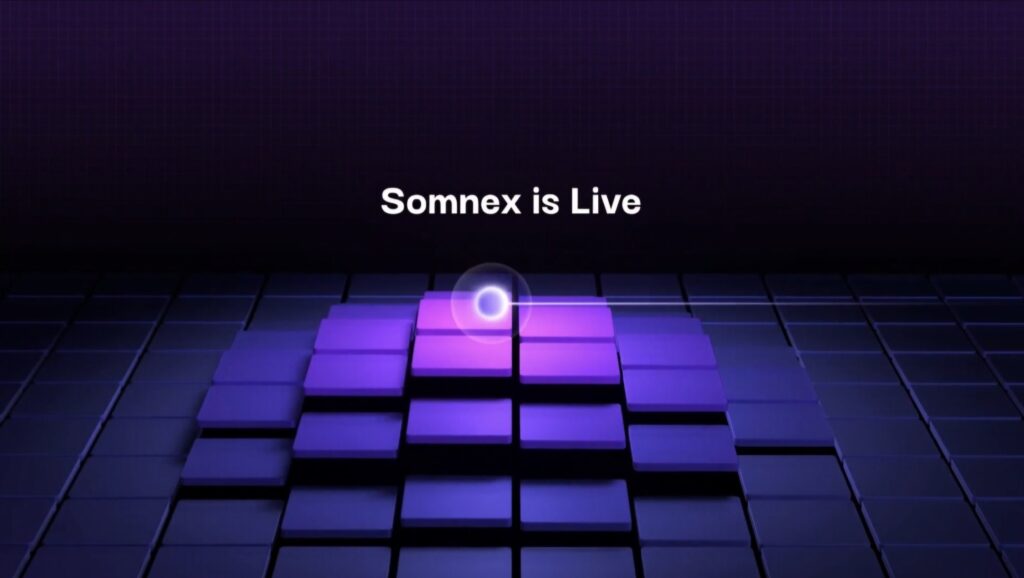 Logo de Somnex, plateforme DeFi sur le testnet de Somnia