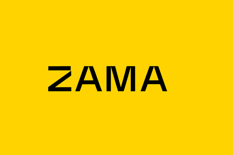 Logo de Zama FHE, confidentialité blockchain