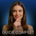 IOPn airdrop guide présenté par une coach Web3 souriante sur fond bleu technologique.