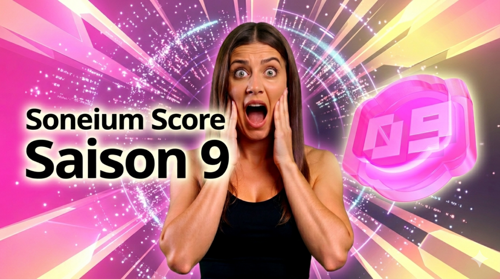 Julia coach Web3 réagit au lancement de Soneium Score Saison 9 avec le badge NFT S9