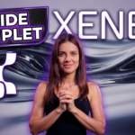 Vignette tutoriel pour le testnet Xenea et l'airdrop potentiel, avec une femme et le logo Xenea.
